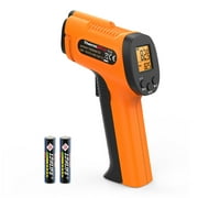 ThermoPro TP30 LCD Digital IR Infrared Thermometer Temperature Meter Gun Point -5810220 F Degree Non-Contact Thermometer Adjustable Emissivity Pyrometer - Not for Medical Use