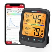 ThermoPro TP359W Bluetooth Hygrometer Thermometer, 260FT Wireless Remote Temperature and Humidity Monitor, with Large Backlit LCD, Indoor Room Thermometer and Humidity Gauge, Max Min Records