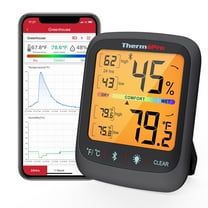 ThermoPro TP359W Bluetooth LCD Hygrometer Thermometer Black