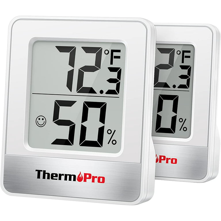 ThermoPro TP49 Digital Hygrometer Indoor Thermometer Humidity Meter Room  Thermometer with Temperature and Humidity Monitor Mini Hygrometer  Thermometer