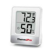 ThermoPro TP49 Digital Hygrometer Indoor Thermometer Humidity Meter Room Thermometer with Temperature and Humidity Monitor Mini Hygrometer Thermometer