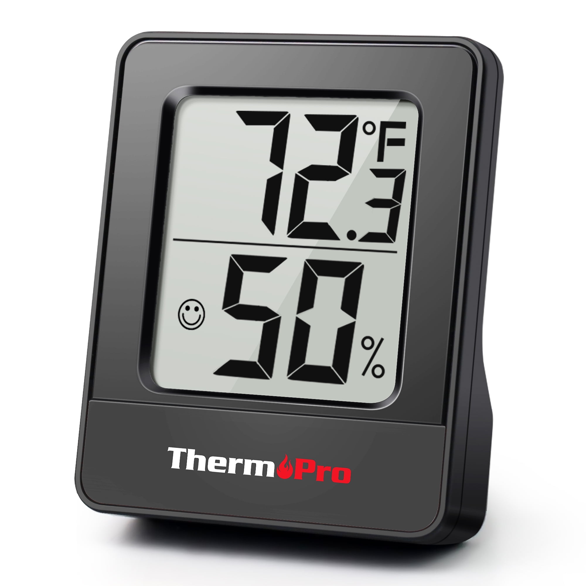 medical professional uses a thermometer and a hygrometer to show