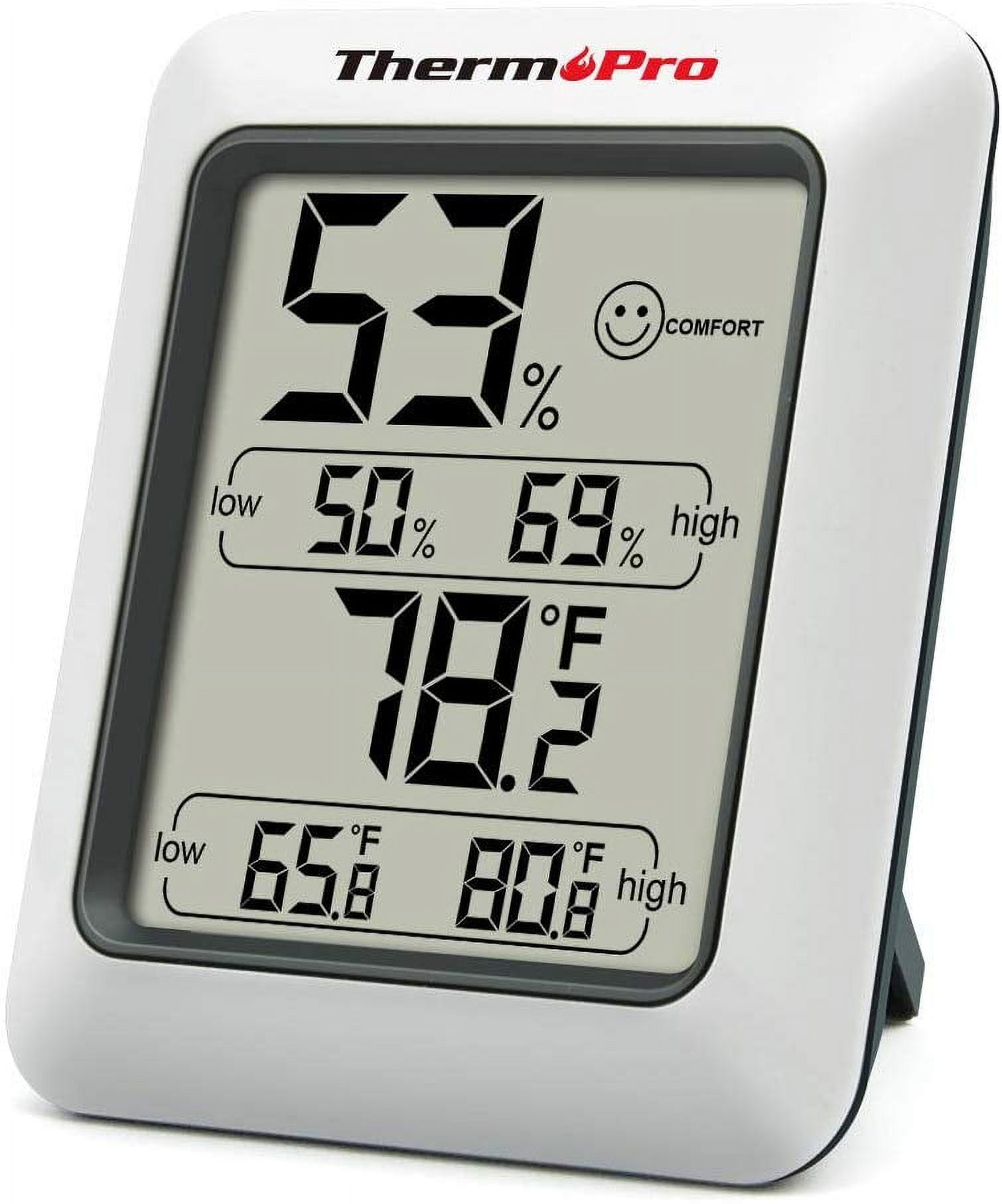ThermoPro Tp50 Digital Hygrometer Indoor Thermometer Humidity Monitor with Temperature Humidity Gauge