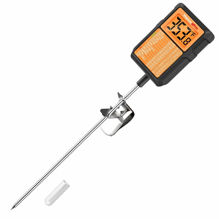 Oil Thermometer Deep Fry With Clip Candy Thermometer Long Fry