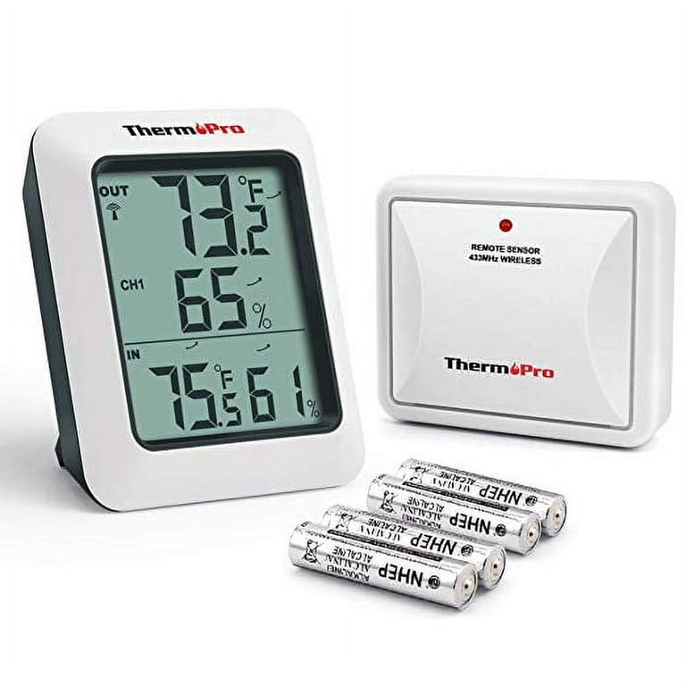 ThermoPro TP60 Wireless Thermometer Indoor Outdoor Thermometer