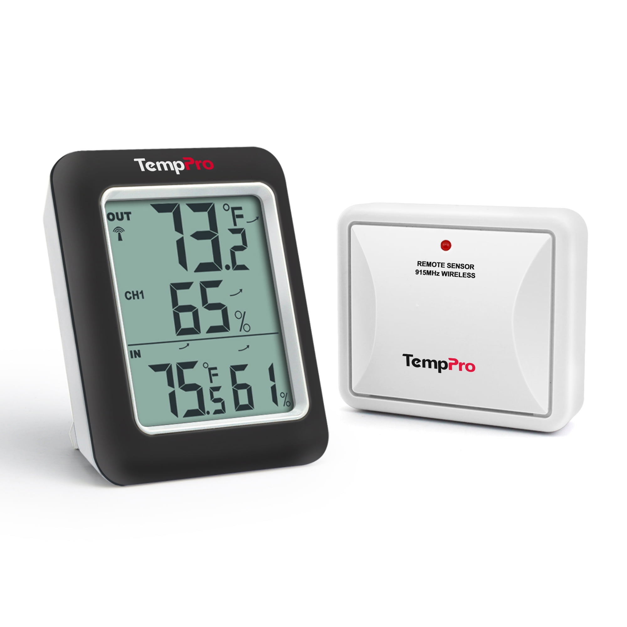 TempPro TP60SW Digital Hygrometer Indoor Outdoor Thermometer Wireless Temperature and Humidity Gauge Monitor Room Thermometer (Formerly ThermoPro)