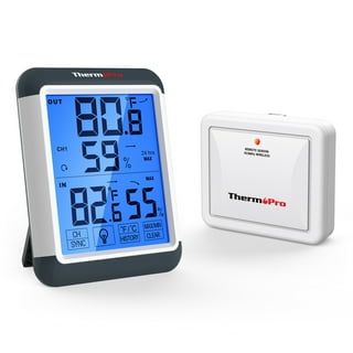 TempPro A52 Hygrometer Indoor Thermometer for Home with Comfort Level Indication Humidity Meter, Large Backlit Display Humidity Sensor with Max/Min