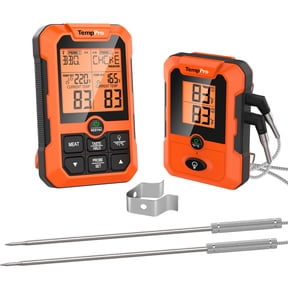 TempPro TP810W Wireless Meat Thermometer of 500FT Dual Probe Meat Thermometer for Smoker Oven, Grill Thermometer with Dual Probes (Formerly ThermoPro)