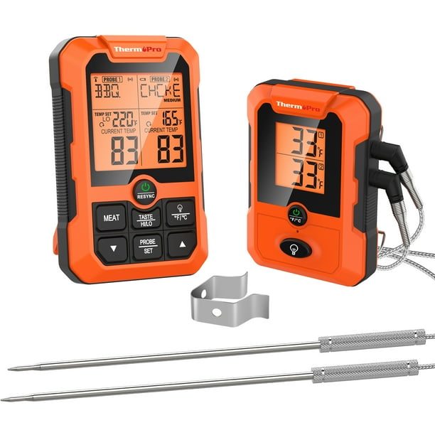 ThermoPro TP810W Wireless Meat Thermometer of 500FT, Dual Probe Meat