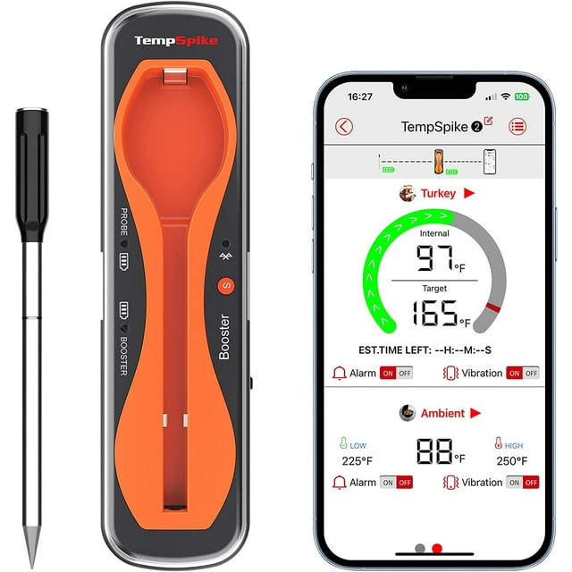 ThermoPro TempSpike 500FT Wireless Meat Thermometer, Bluetooth Meat