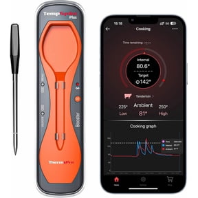 ThermoPro TempSpike TP970 600FT Wireless Meat Thermometer, with Thinner Stainless Steel Probe