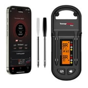 ThermoPro Twin TempSpike Plus Wireless Meat Thermometer with Ultra Thin Probe, Smart Bluetooth Meat Thermometer for Grilling Smoking BBQ Android/iOS Compatible