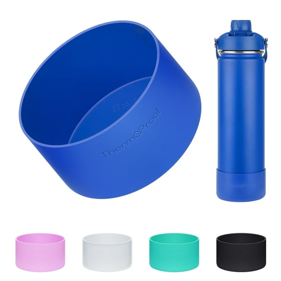 ThermoProof Anti-Slip Silicone Boot for 22oz Water Bottle, Flexible, Toxic-Free, Dishwasher Safe, Fits 2.8”-3” Bottles