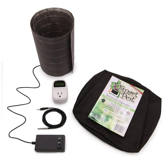 ThermoSoil RootWarmer Root Zone Heating Kit in-Pot Root Warmer and Plant Temperature Control System (5-Gallon Kit)