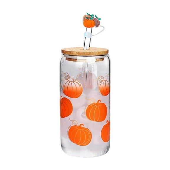 Color Changing Glass Cup Reusable Insulated Travel Tumbler With Lid For Iced Coffee Beverages And Festive Party Celebrations