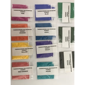 Thermochromic Multipurpose Pigment Set of 11 various color pigments