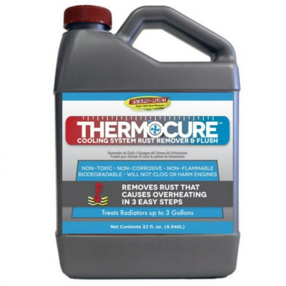 Thermocure Cooling System Rust Remover and Flush, Safely Removes the Rust from Cars Cooling System, 32 oz Bottle