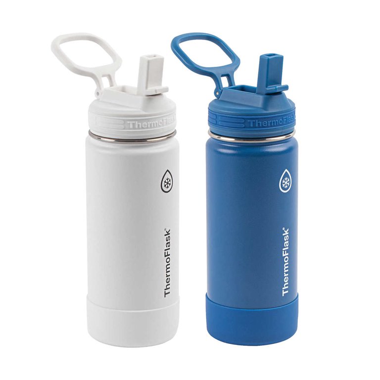Thermoflask Double Wall Vacuum Insulated Stainless Steel Water Bottle 2-Pack