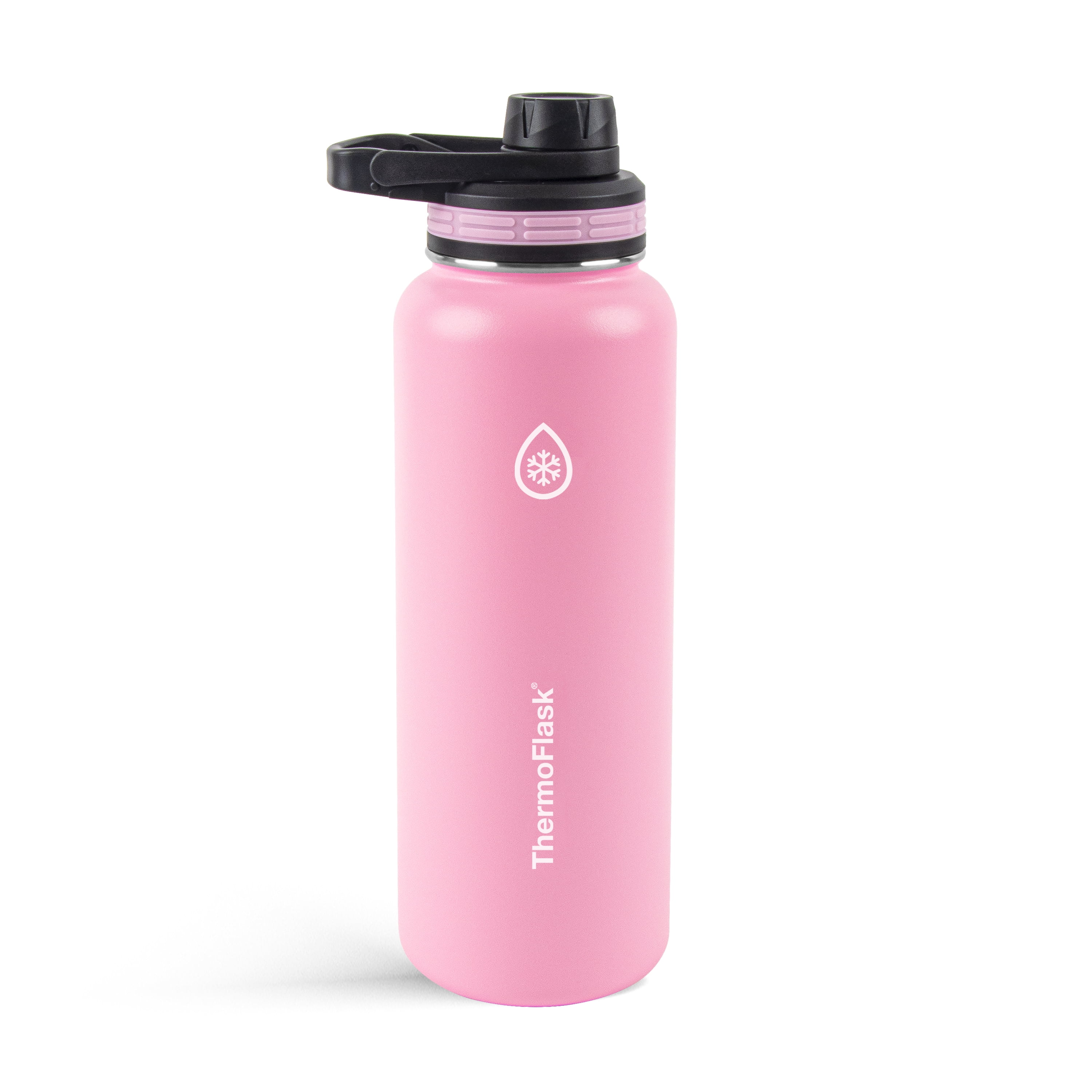 Thermoflask 40oz Stainless Steel Chug Water Bottle, Strawberry 