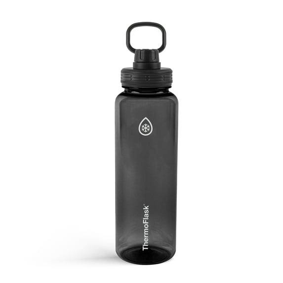 Thermoflask 40oz Tritan Plastic Chug Water Bottle, Black