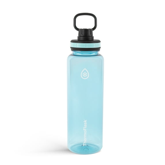 Thermoflask 40oz Tritan Plastic Chug Water Bottle, Sky