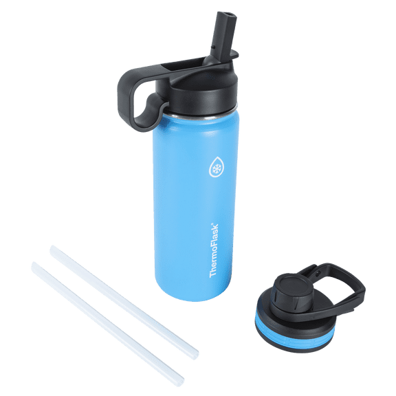 Thermoflask Combo Chug and Straw Lid, 18oz Capri