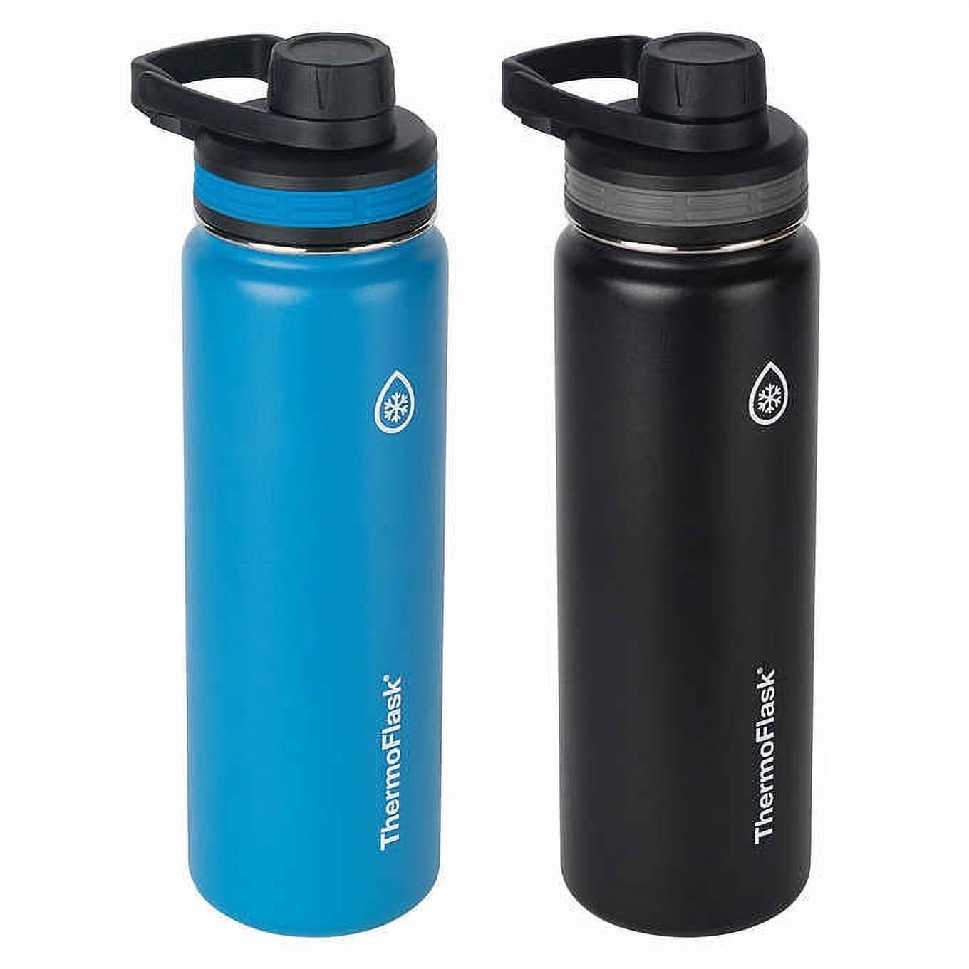 Thermoflask Stainless Steel 24oz Water Bottle, 2-pack (Light Blue) 