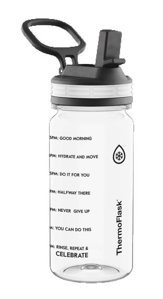 Thermoflask Tritan Motivational 32oz Straw Bottle Clear