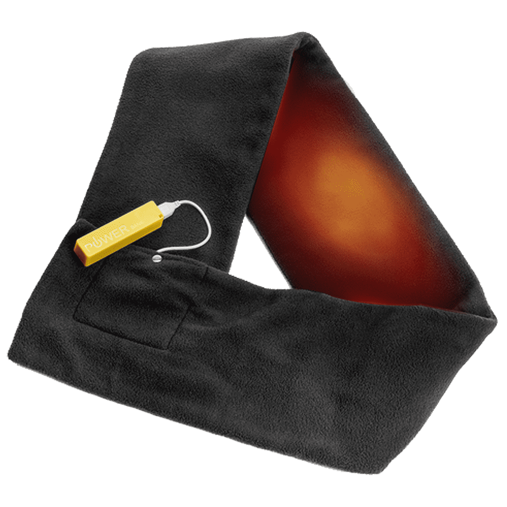 Thermogear Rechargeable Heated Scarf For Men And Women Black Heated