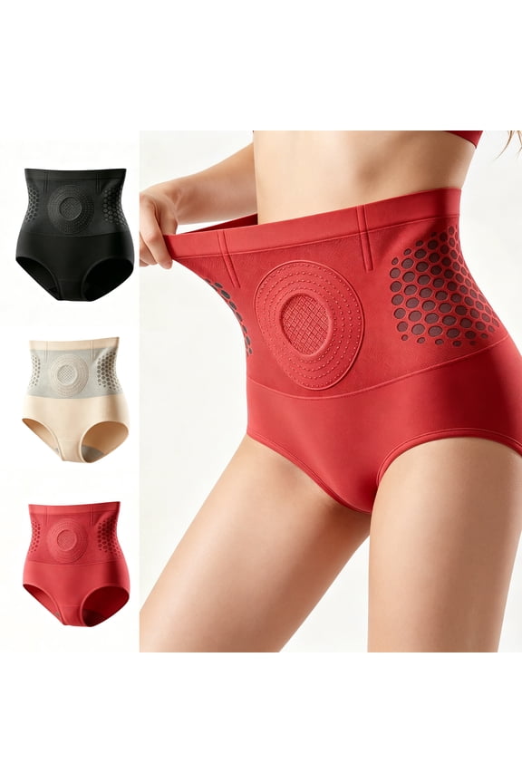 Thermogenic Sculpting Shorts for Women, High Waisted Tummy Control Shaping Yoga Shorts, Seamless Body Sculpting Compression Shorts with Hip Lifting Support Size L