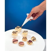 Thermohauser Mini Pastry Bag Set for Fine Decorating. Set of Four 5" 13cm Bags and 8 Plastic Tips