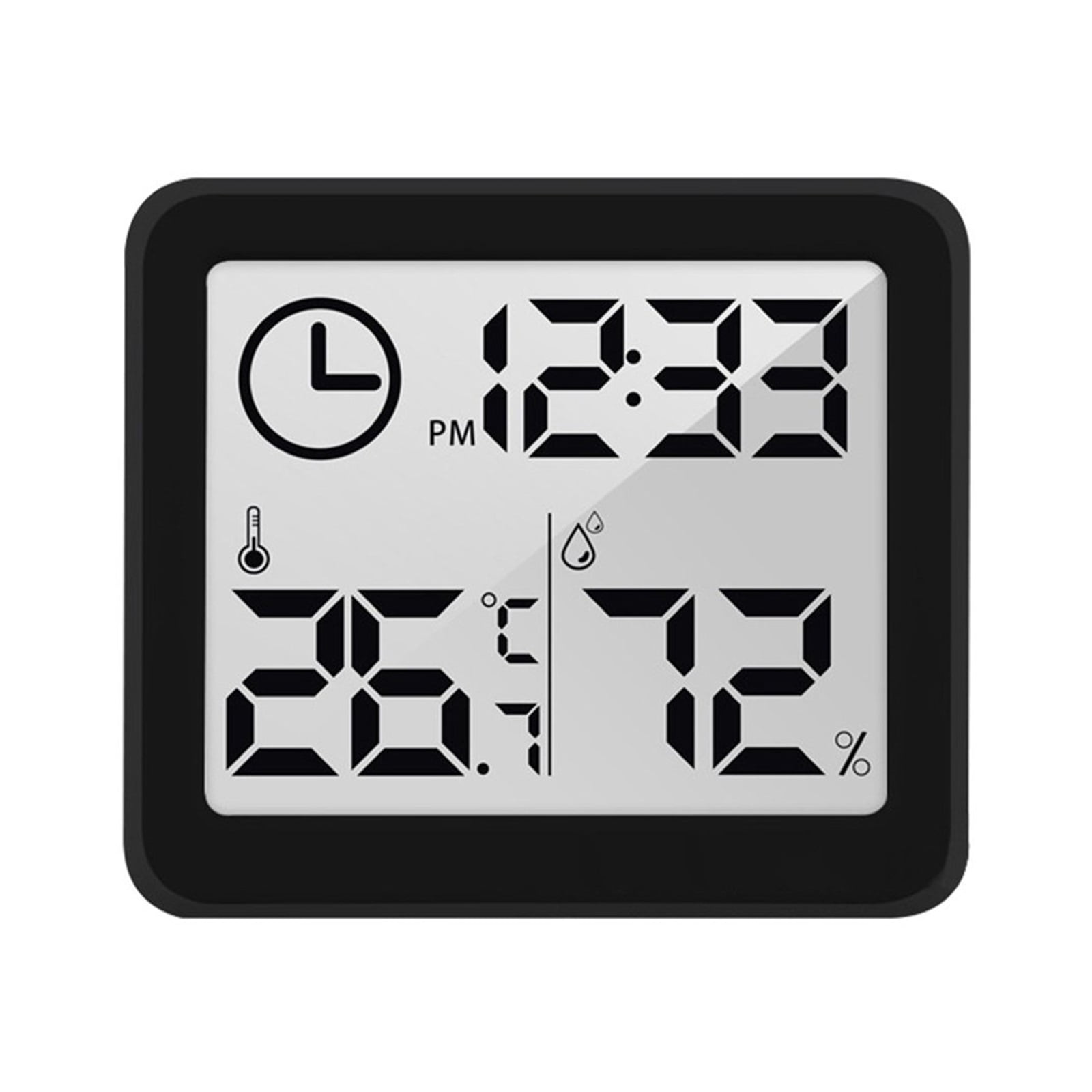 Thermohygrometer Simple Smart Home Electronic Digital Thermometer Hygrometer LCD Wall Clock ,Simple Operation