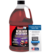 Thermoil® DeSulfater Golf Cart Solution Renews Restores & Revives Any Sulfated Lead Acid Battery Guaranteed! 64 Oz Treats Ten 6, 8 or 12 Volt Batteries. Made in USA
