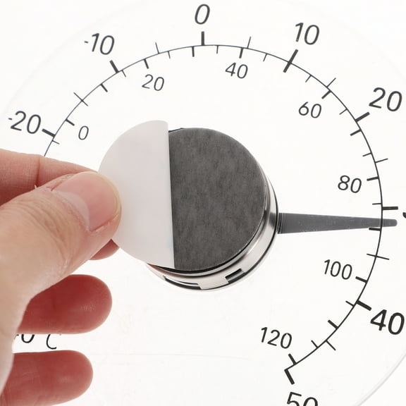 Thermometer Stick On Window Thermometer Temperature Indoor/Outdoor Waterproof Dial Round 4.3 Inch Diameter