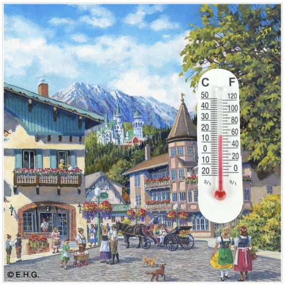 Thermometer Tile Magnet Summer