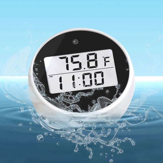 Thermometer Timer, Ice Bath Thermometer, Digital Floating Thermometer with Timer for Cold Plunge, Pool