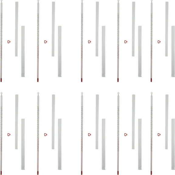 Thermometer, White-Backed, Partial Immersion Single Scale -20C to 150C. Pack 10.