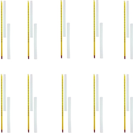 Thermometer, Yellow Back, Partial Immersion, Single Scale -20°C to 150°C. Pack of 10.