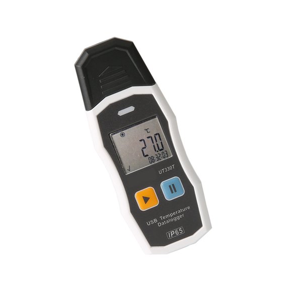 Thermometers Hygrometer Data Logger with Direct USB Connection, Front Display, and for Warehouse Monitoring
