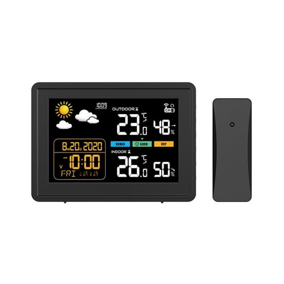 Thermometers Hygrometer Weather Stations with Time Alarm Clock Desk Temperature Humidity Meter Gauge for Baby Room Home