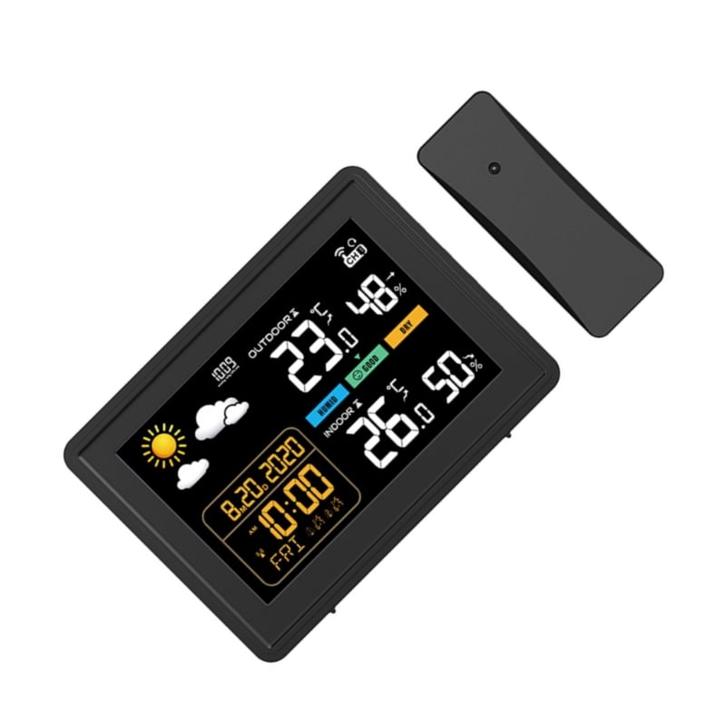 Thermometers Hygrometer Weather Stations with Time Alarm Clock Humidity Meter