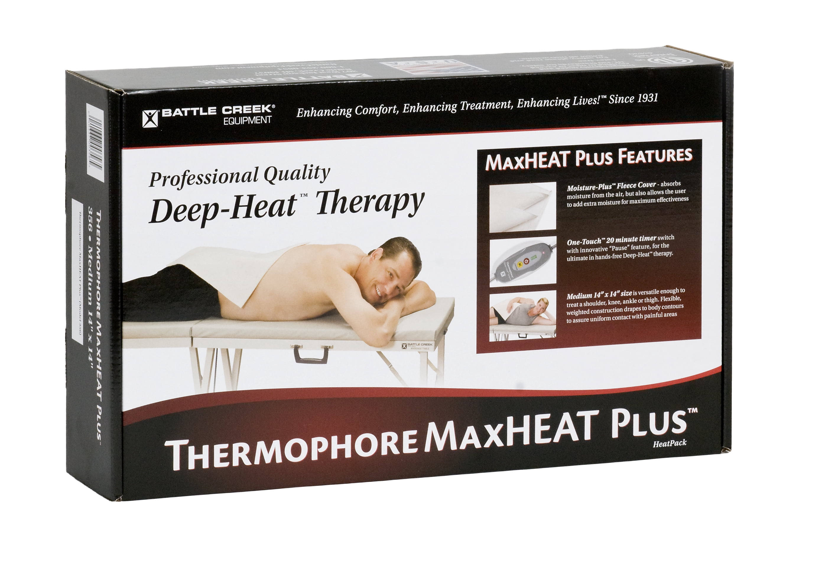 Battle Creek Thermophore MaxHeat Moist Heating Pad for Therapy & Pain Relief