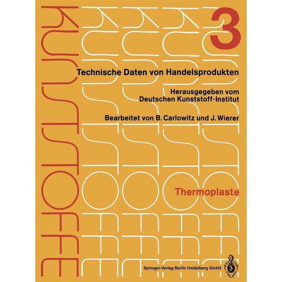Thermoplaste: Merkbltter 805-1200, (Paperback)