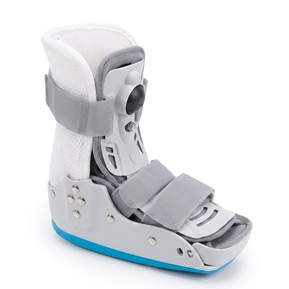 Thermoplastic Air CAM Walker Boot - Orthopedic Full Shell Walking Boot with Air Compression for Foot and Ankle Fractures, Sprains and Post-Op Recovery Adjustable Immobilizer Brace