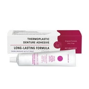 Thermoplastic Denture Adhesive, 1.3 oz - Improves Denture Fit, Comfort & Stability, Non-Glue Adhesive, Acts Like a Soft Reline, Denture Fixing, Fix Dentures To Beautify Teeth