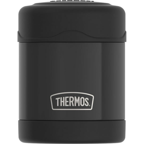 Thermos 10 Oz Vacuum Insulated Food Jar, Stainless Steel, Matte Black