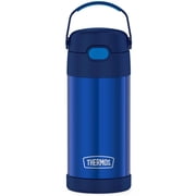 Thermos 12-Ounce FUNtainer Vacuum Insulated Stainless Steel Bottle, Navy