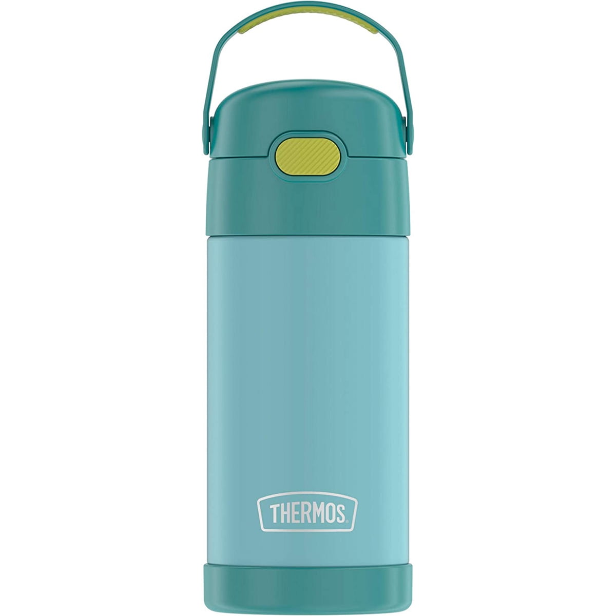 THERMOS FUNTAINER 12 Ounce Bottle, Blue/Green & Thermos THRF401RS6 Replacement  Straw Set of 2, o - Drinkware