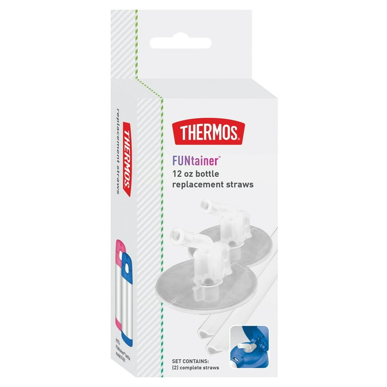 Thermos 12 Ounce Funtainer Bottle Clear Replacement Straws