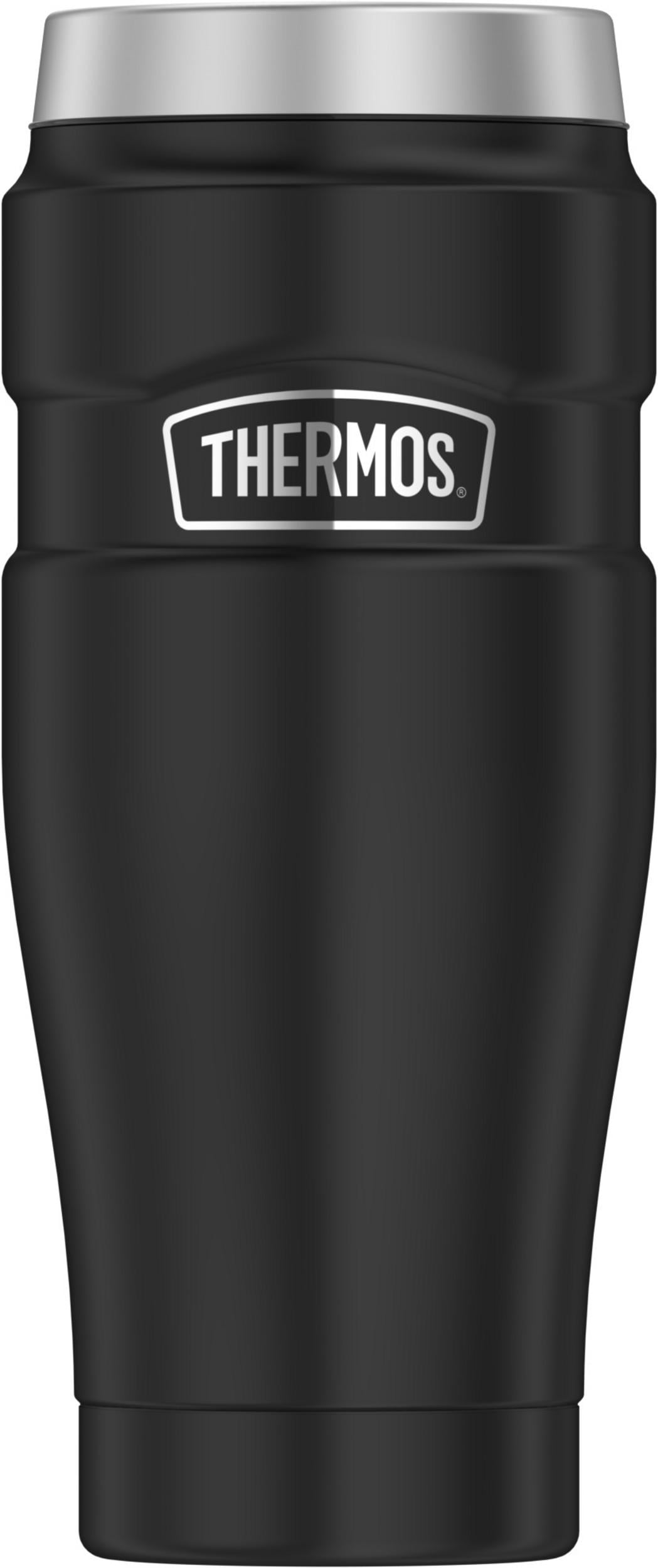 Thermos Stainless King 16 OZ Travel Mug with Handle, Black 